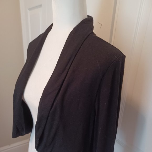 Black Bolero Jacket, Tango  Mango, 100% Viscose;, Size Large - Picture 3 of 4